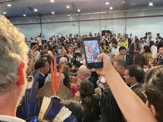 President Lula Da Silva surrounded by a crowd/ Photo Credit; Houmi Ahamed-Mikidache