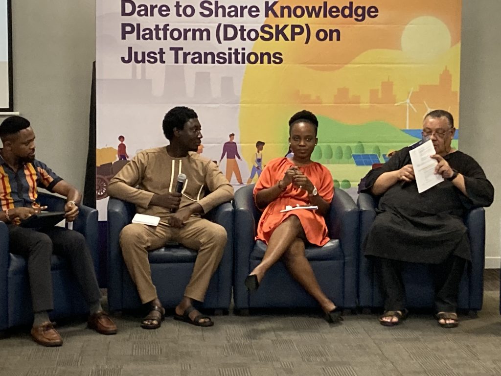 Otoo Addo- Dare to share knowledge on just transitions